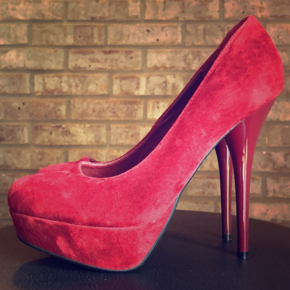 Red Velvet Stilettos